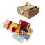 Picnic Paws Hide-and-Seek Snuffle Toy Set with foldable picnic mat, croissant plush, and fabric basket
