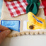Close-up of the hidden-treat flap pocket on the Picnic Paws snuffle mat