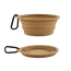 RoamBowl collapsible travel bowl in Khaki, true transparent background
