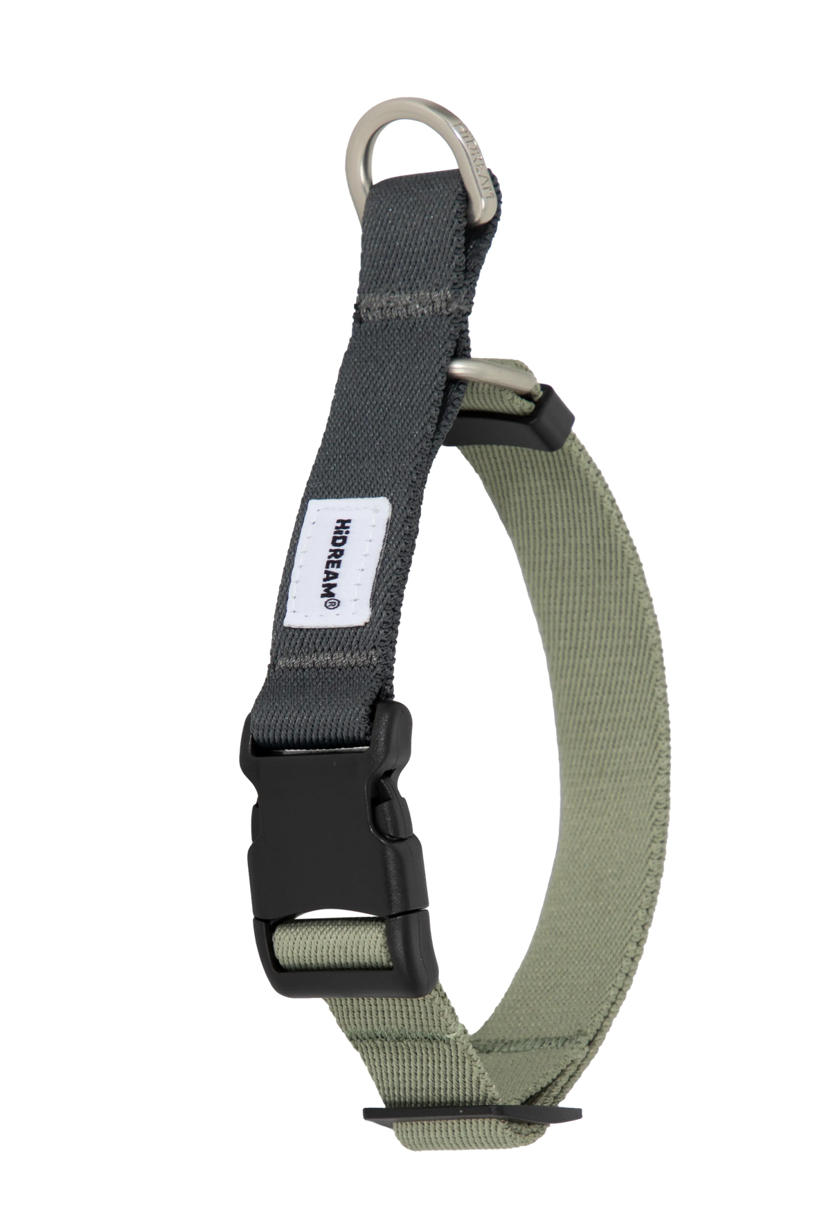 ValleyEase Martingale Dog Collar in milk white and sage